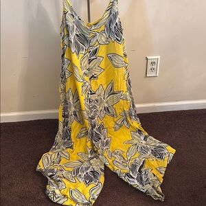 Yellow Floral Maxi Dress